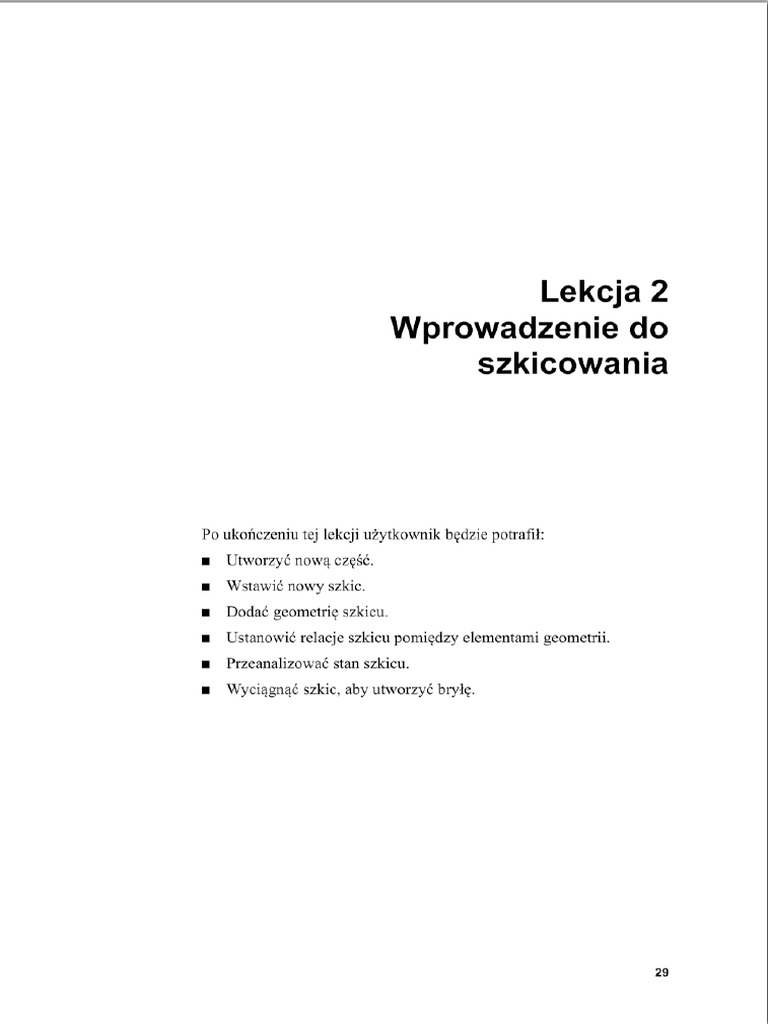 INSTRUKCJA SW L2 Szkicowanie | PDF