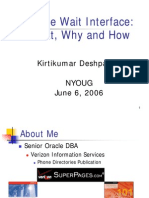 Deshpande Oracle Wait Interface Keynote