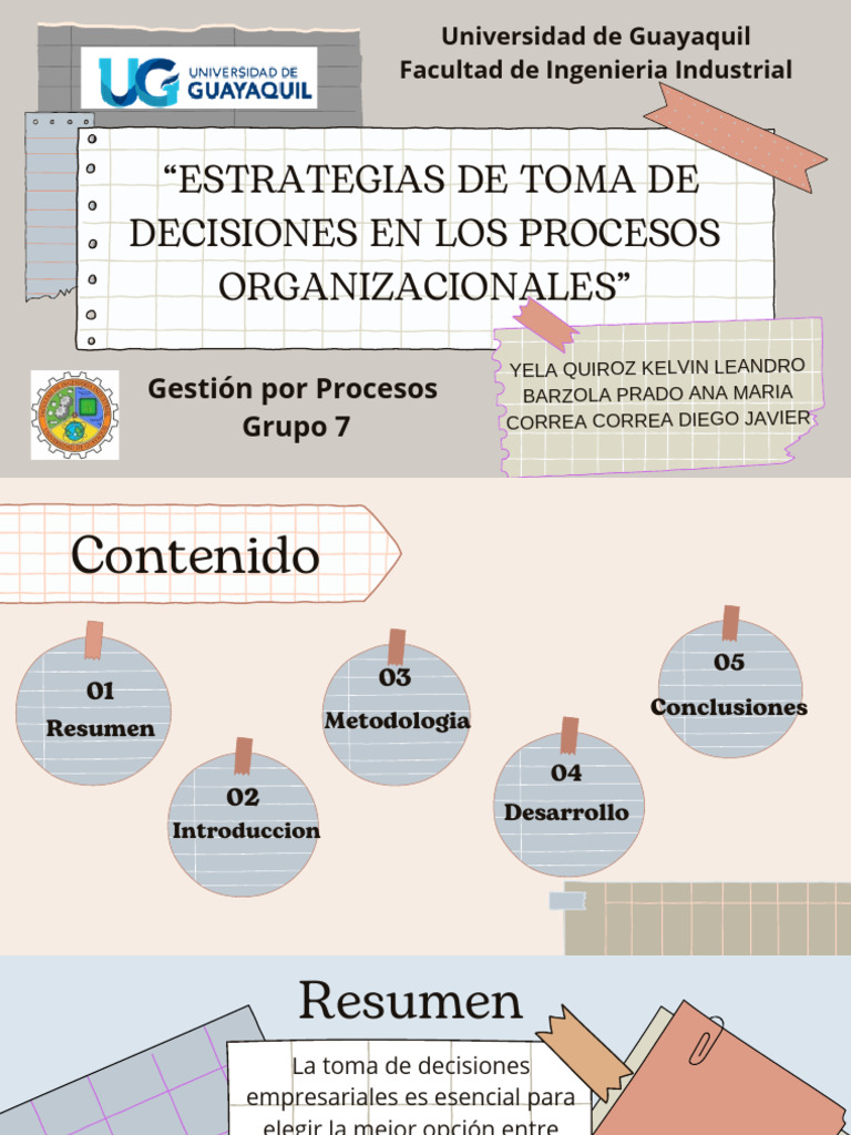 Estrategias para La Toma de Decisiones Grupo 7 | PDF | Análisis FODA ...