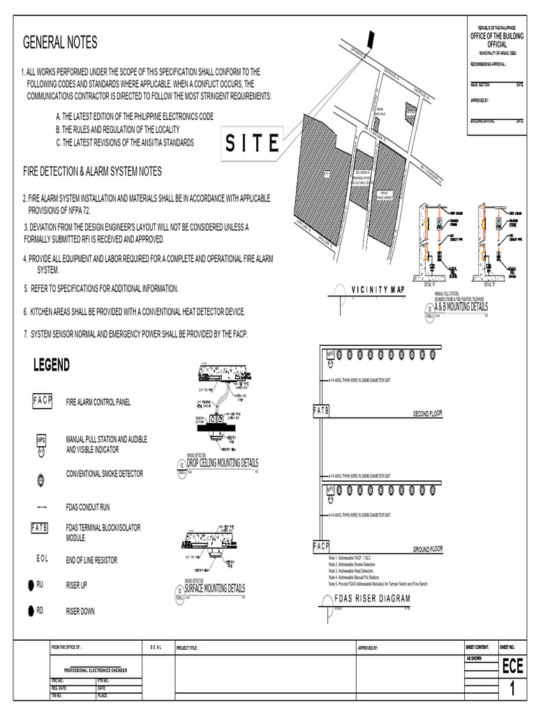 Fire Alarm System Riser Diagram | PDF | Building Automation | Safety