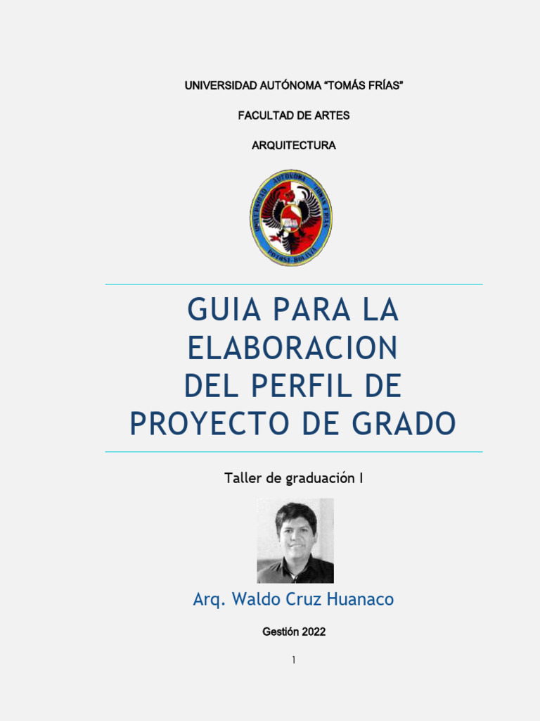 Guia para La Elaboracion Del Perfil de Proyecto - 2024 | PDF | Cognición