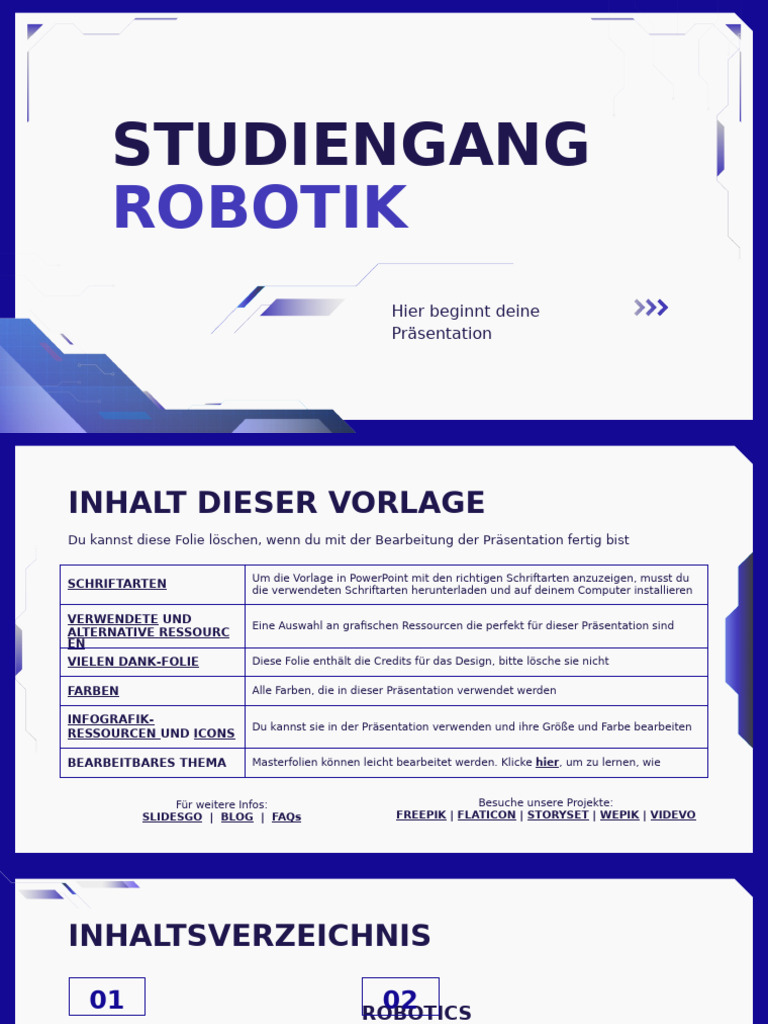 Bachelor in Robotics Engineering by Slidesgo | PDF
