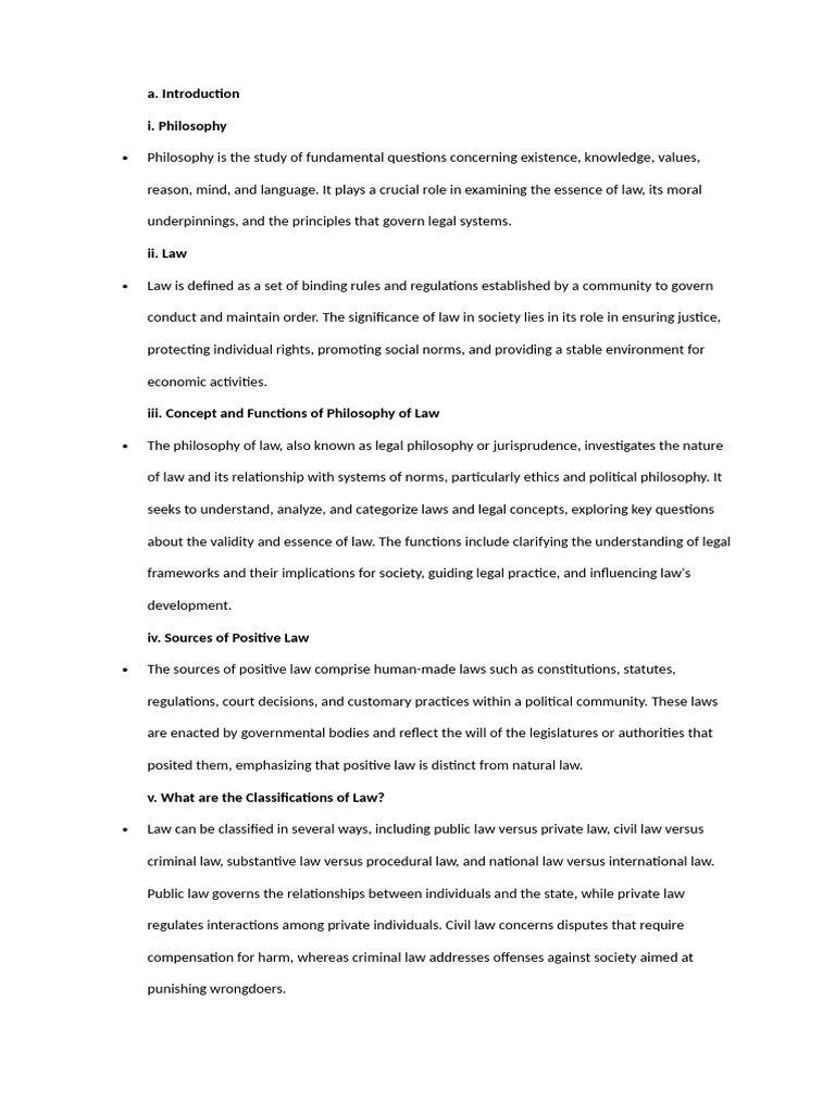 Philosophy and Functions of Law | PDF | Jurisprudence | Due Process