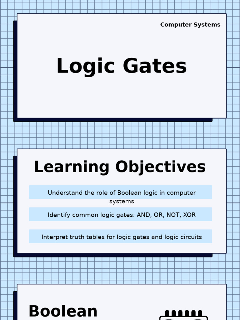 Logic Gates in Computer Systems | PDF | Logic Gate | Central Processing ...