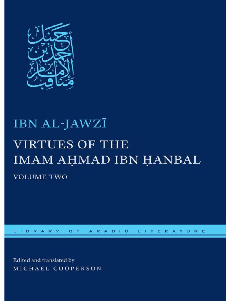 Virtues of The Imam Ahmad Ibn Anbal Volume Two 9780814737873 Compress ...
