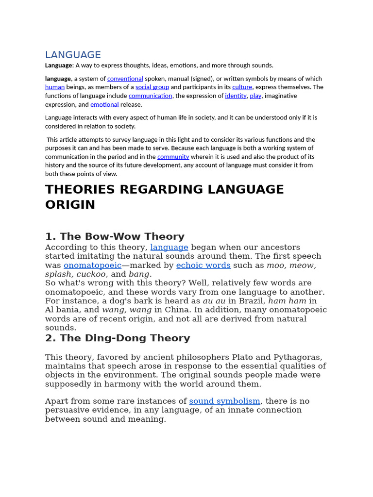 Language and Linguistics | PDF | Linguistics | Human Communication