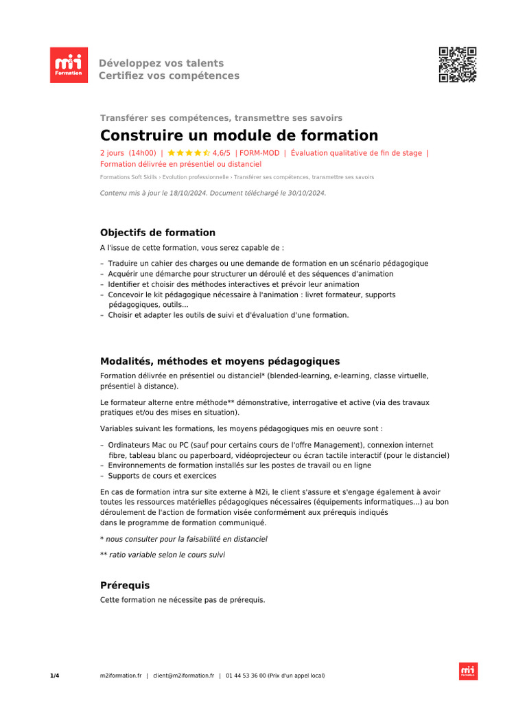 Construire un Module de Formation | PDF | Pédagogie