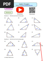 Missing Angles in Triangles Answers | PDF | Triangle | Angle