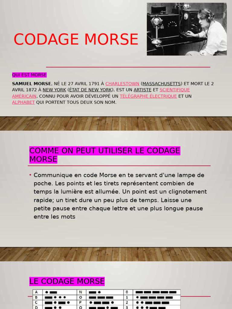 Histoire et Utilisation du Code Morse | PDF
