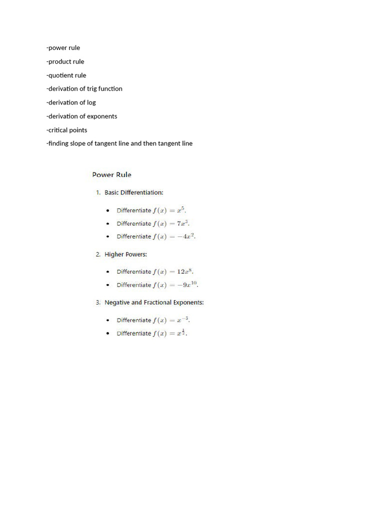 Derivative Pdf