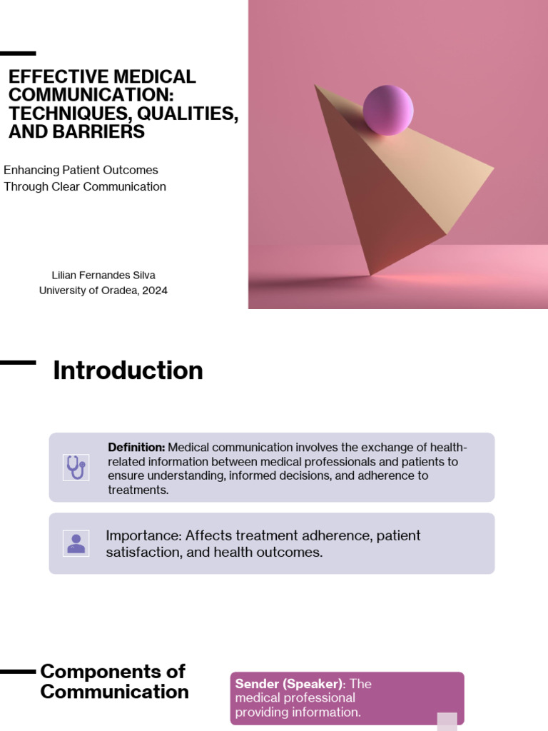 Medical Communication Project | PDF | Communication | Information