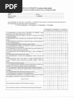Escala SNAP IV | PDF
