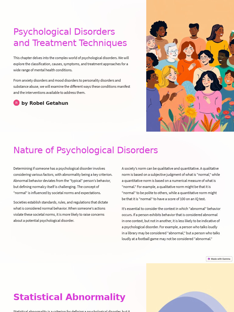 Understanding Psychological Disorders | PDF | Mental Disorder ...