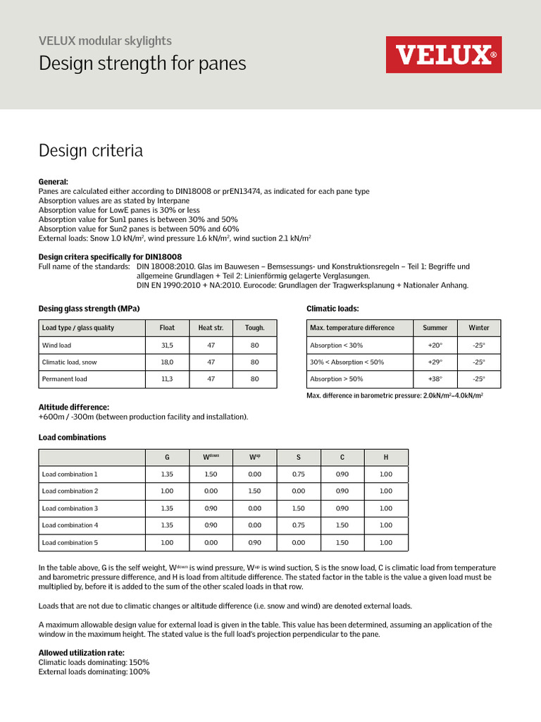 Design Strength For Panes | PDF | Climate | Applied And ...
