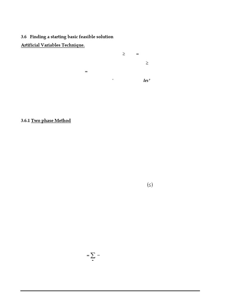 Artificial Variables Technique New | PDF | Mathematical Optimization ...