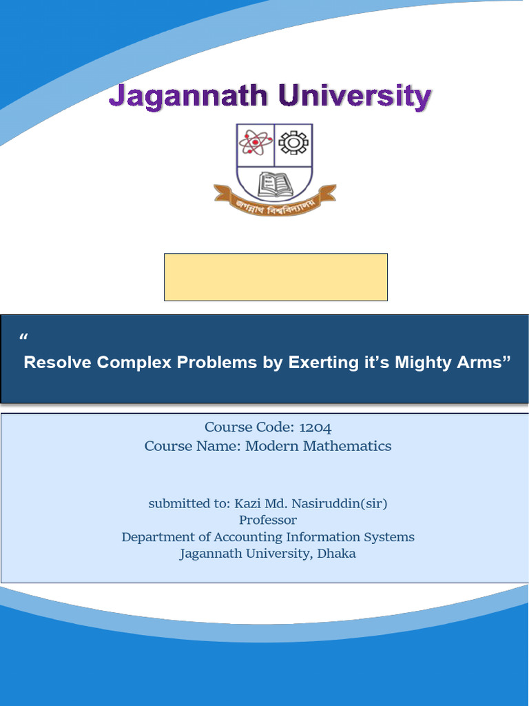 Jagannath University: Assignment On | PDF