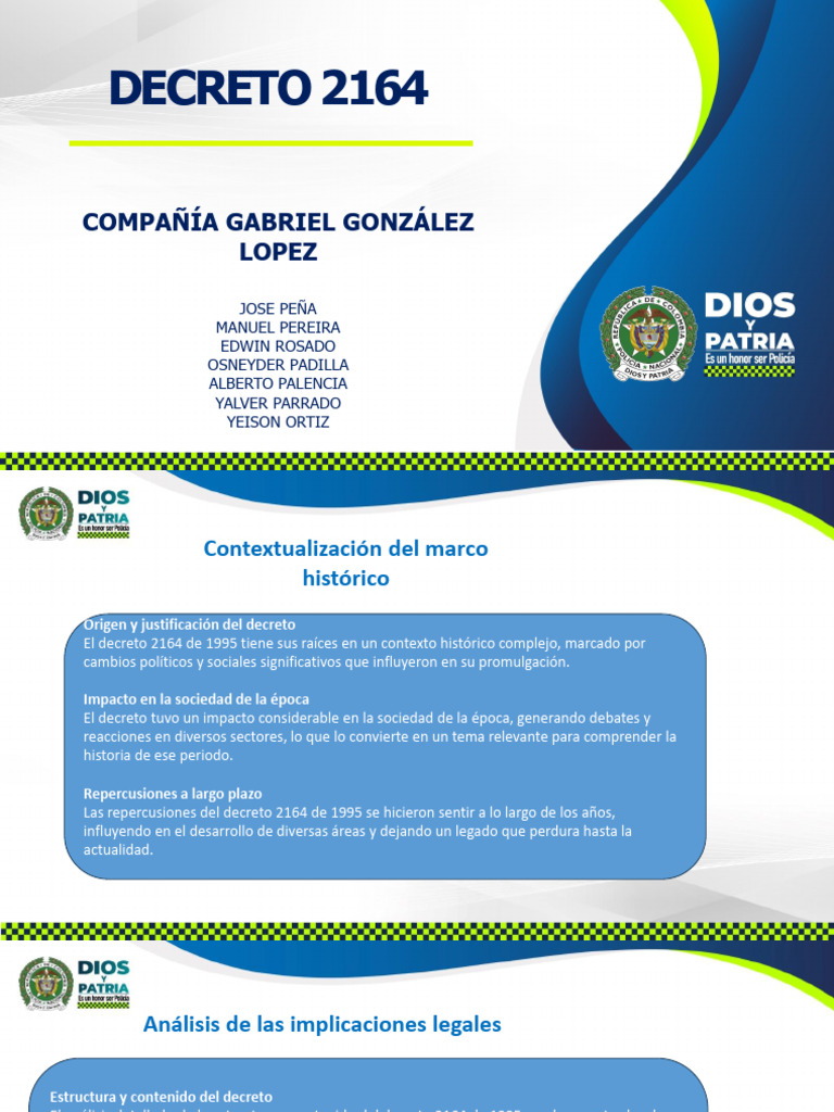 Impacto y legado del Decreto 2164 | PDF | Protección del medio ambiente ...