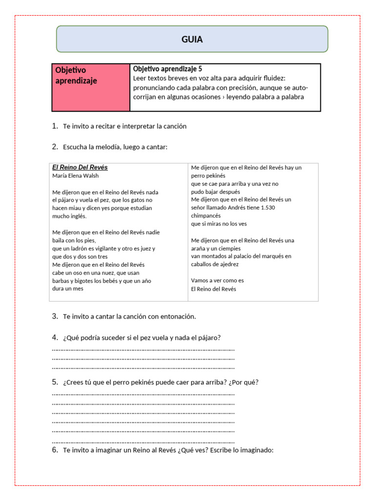 GUIA10 | PDF | Artes del Lenguaje y Comunicación