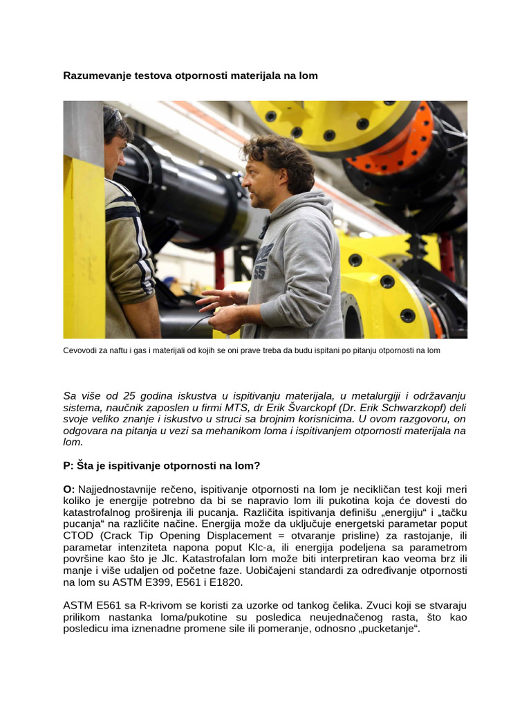 Understanding Fracture Toughness Tests 1 Pdf