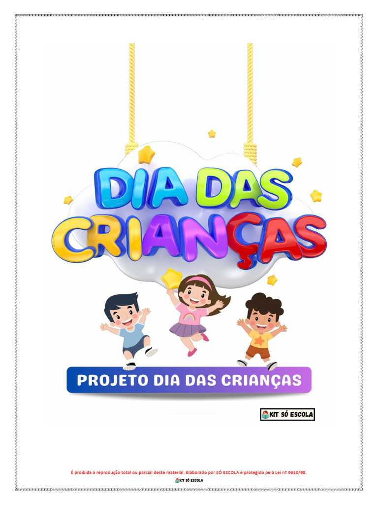 Projeto Educativo Dia das Crianças | PDF | Sociologia ...