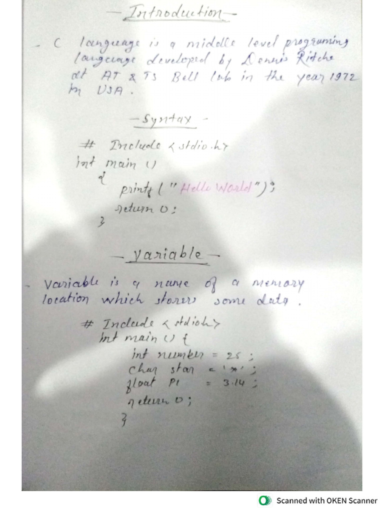 c notes | PDF