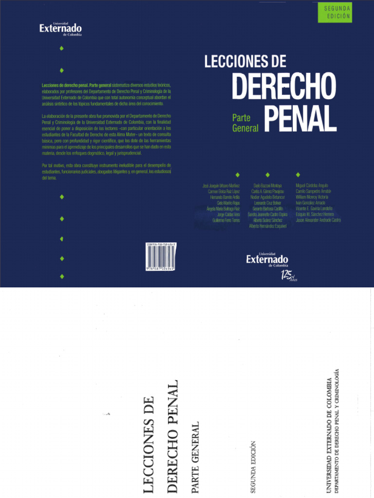 Lecciones de Derecho Penal Externado | PDF