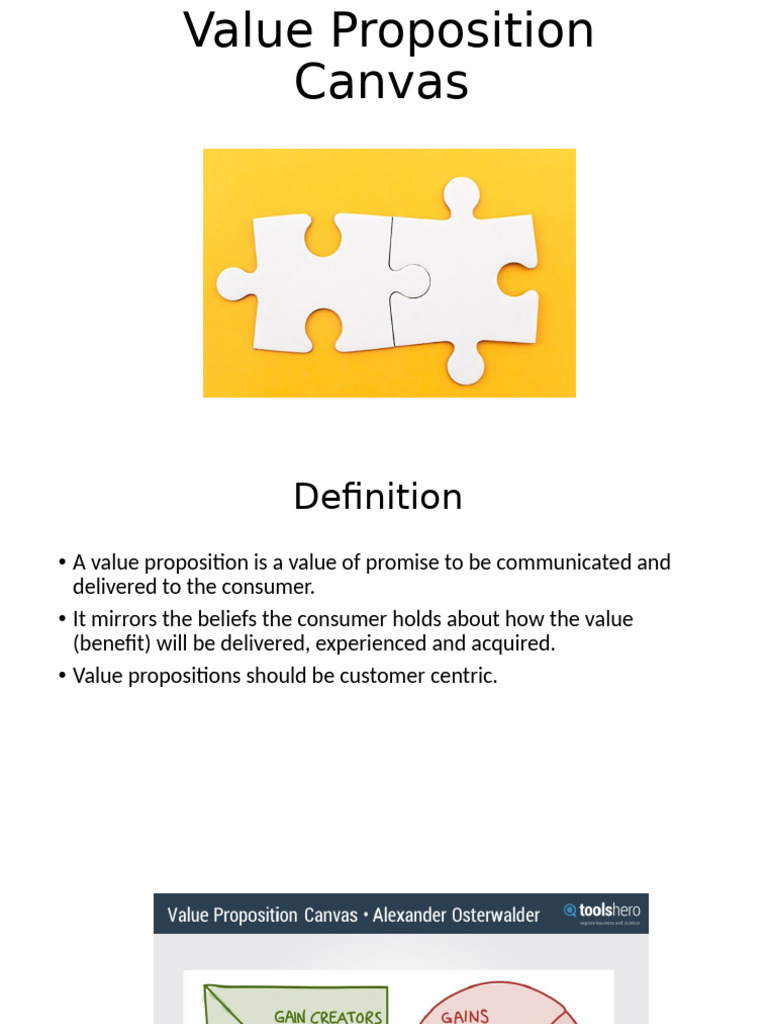 Value Proposition Canvas Overview | PDF