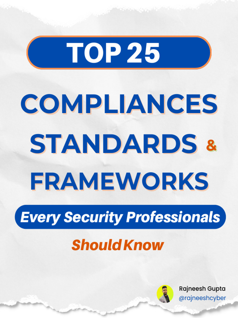 Top 25 Compliances Standards and Frameworks 1728418673 | PDF | Computer ...