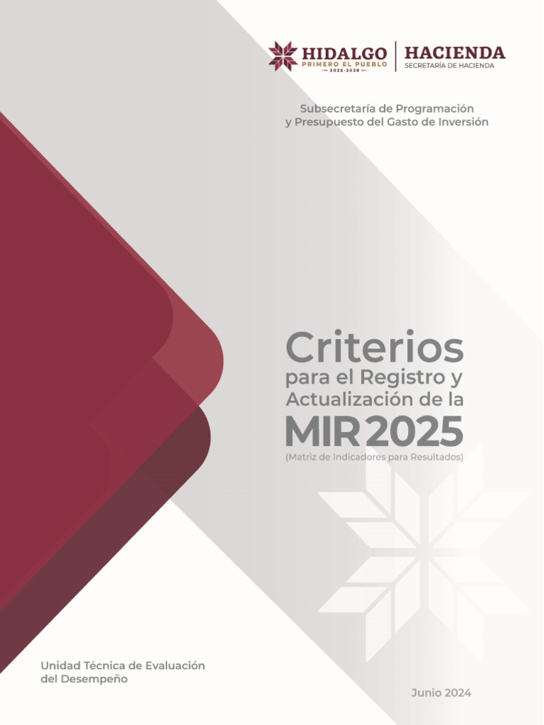 Resultados y Criterios MIR 2025 | PDF | Presupuesto | Administración ...