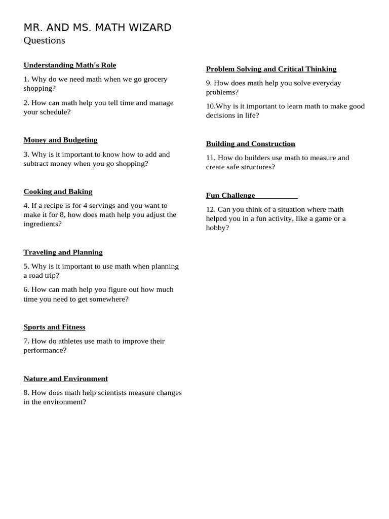 Math Wizards | PDF | Business | Self-Improvement