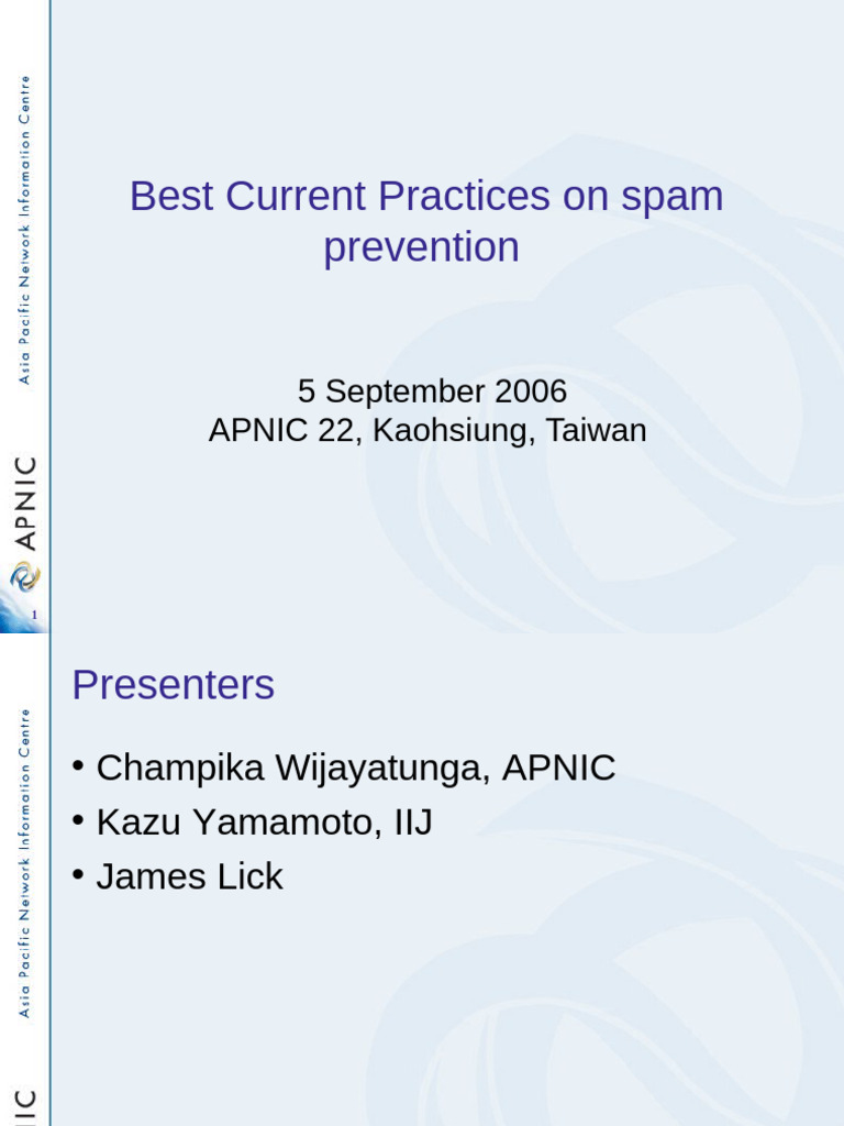Best Practices for Spam Prevention | PDF | Email Spam | World Wide Web