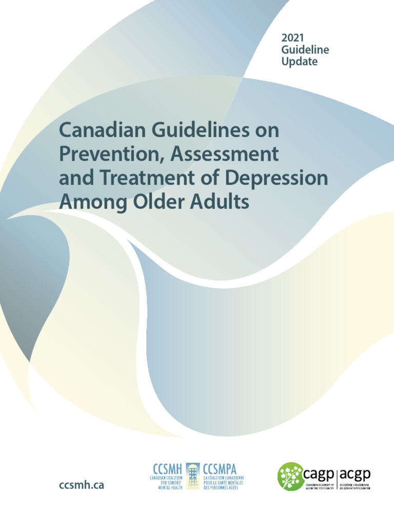 CCSMH Depression Guidelines FINAL EN | PDF | Major Depressive Disorder ...