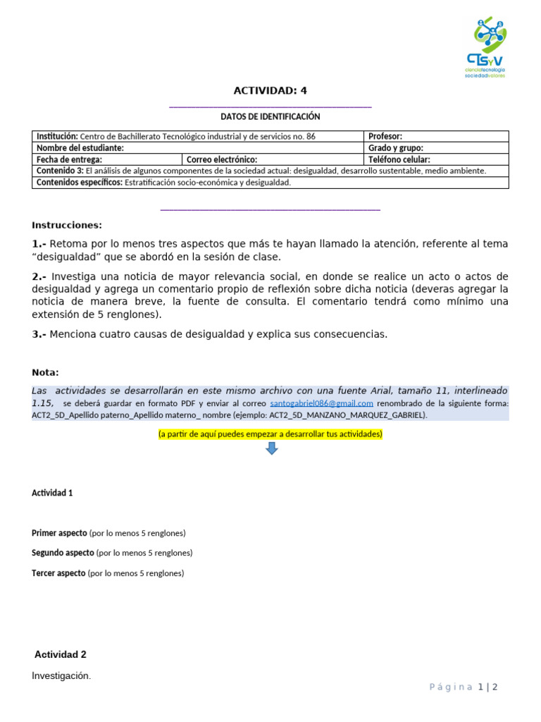 Actividad 4 | PDF | Crecimiento personal y profesional