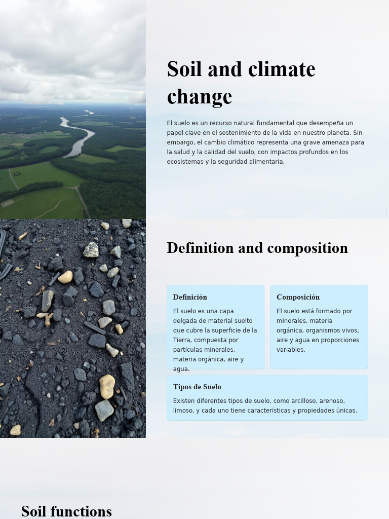 Soil and Climate Change | PDF | Agricultura | Agua