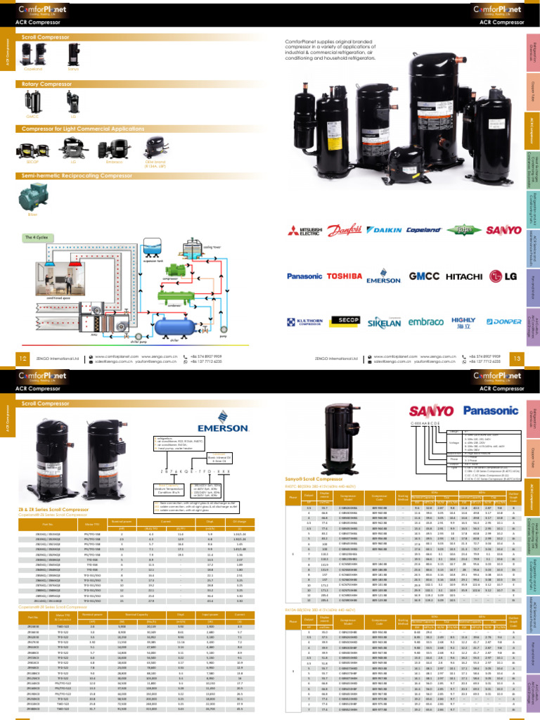 3 ACR Compressors 1 | PDF | Manufactured Goods | Gases
