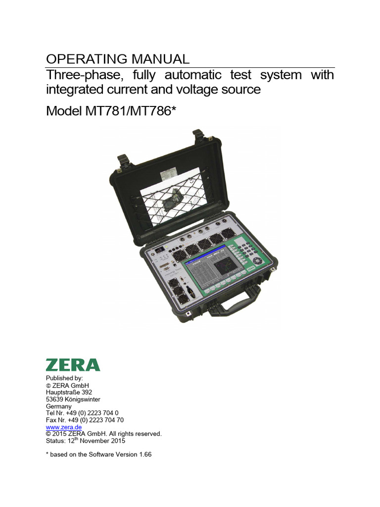 MT781/MT786 Test System Manual | PDF | Electrical Connector | Ac Power