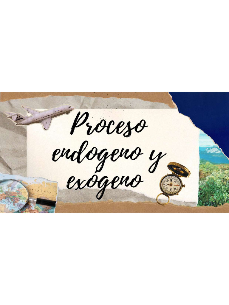 Proceso Endogeno y Exogeno | PDF