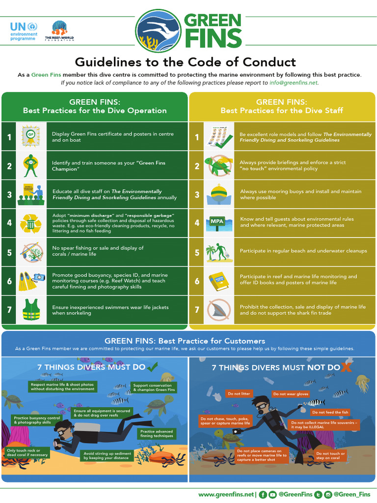 GF All Eng CoCGuidelinesAll A4 | PDF | Scuba Diving | Snorkeling
