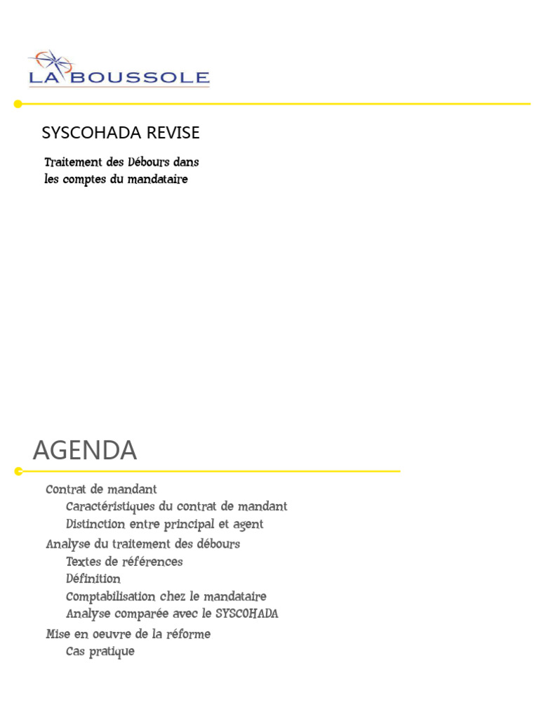 Comptabilisation des Débours en Mandat | PDF | Comptabilité | Économie