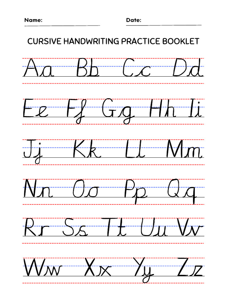 Cursive Writing Practice for Kids | PDF