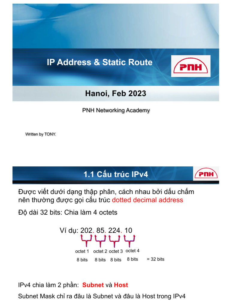 Session 04. IP Addressing Static Route | PDF