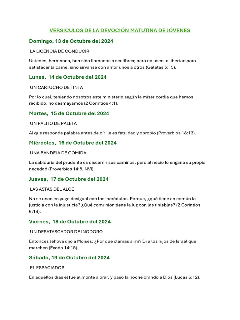 Devoción Matutina de Jóvenes | PDF | Filosofía | Religión y espiritualidad