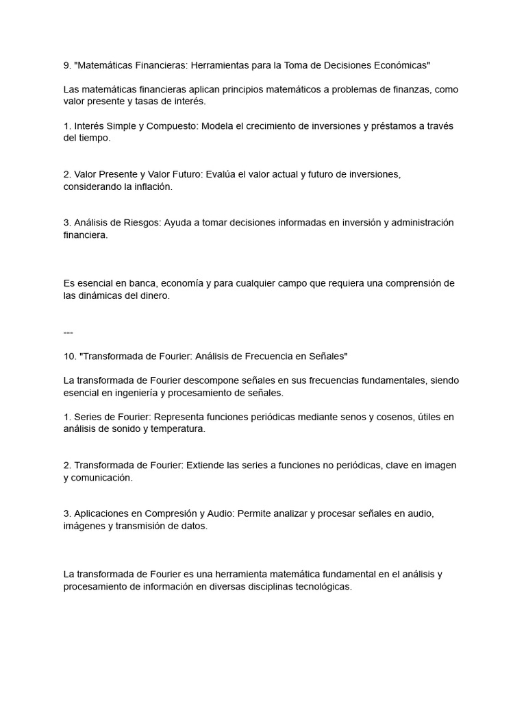 Matemáticas Financieras - Herramientas para La Toma de Decisiones ...