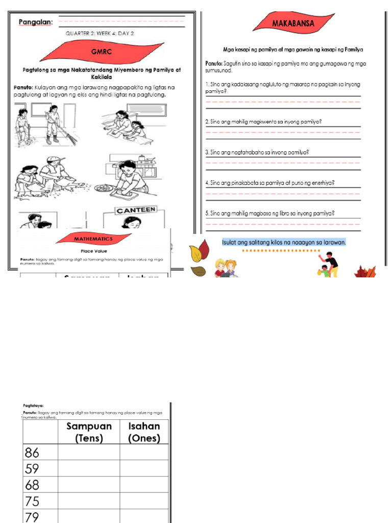 Q 2 W 4 D 2 Worksheet | PDF