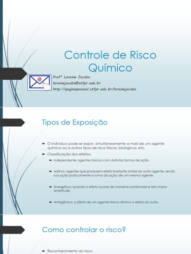 2014-1 - QB51D - Aula6 - Controle de Risco - Rotulagem e Minimizacao de ...