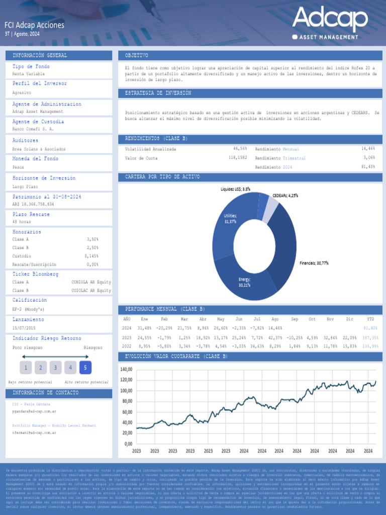 AdCap Acciones | PDF | Portafolio (Finanzas) | Economía Financiera