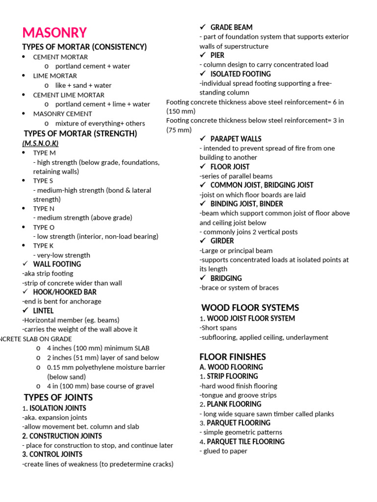 BT Reviewer (No Module 1 and 2) | PDF | Deep Foundation | Wood