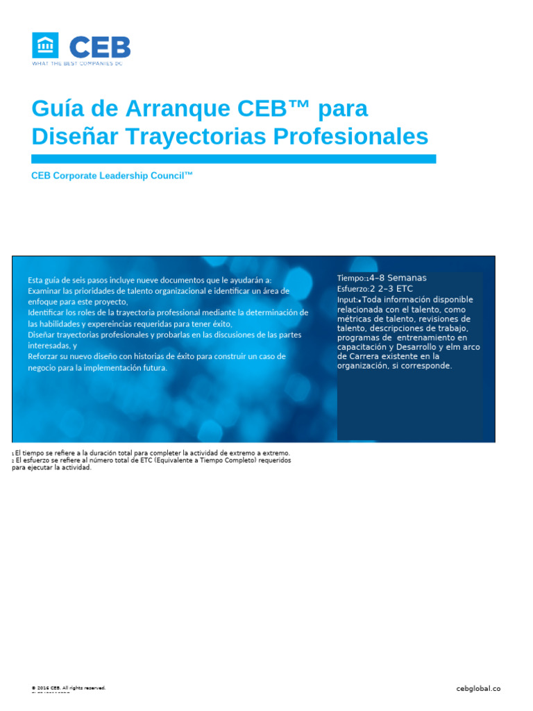 CEB Ignition Guide to Designing Career Paths | PDF | Performance ...