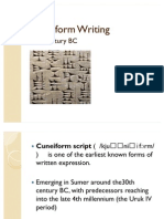 Cuneiform Writing