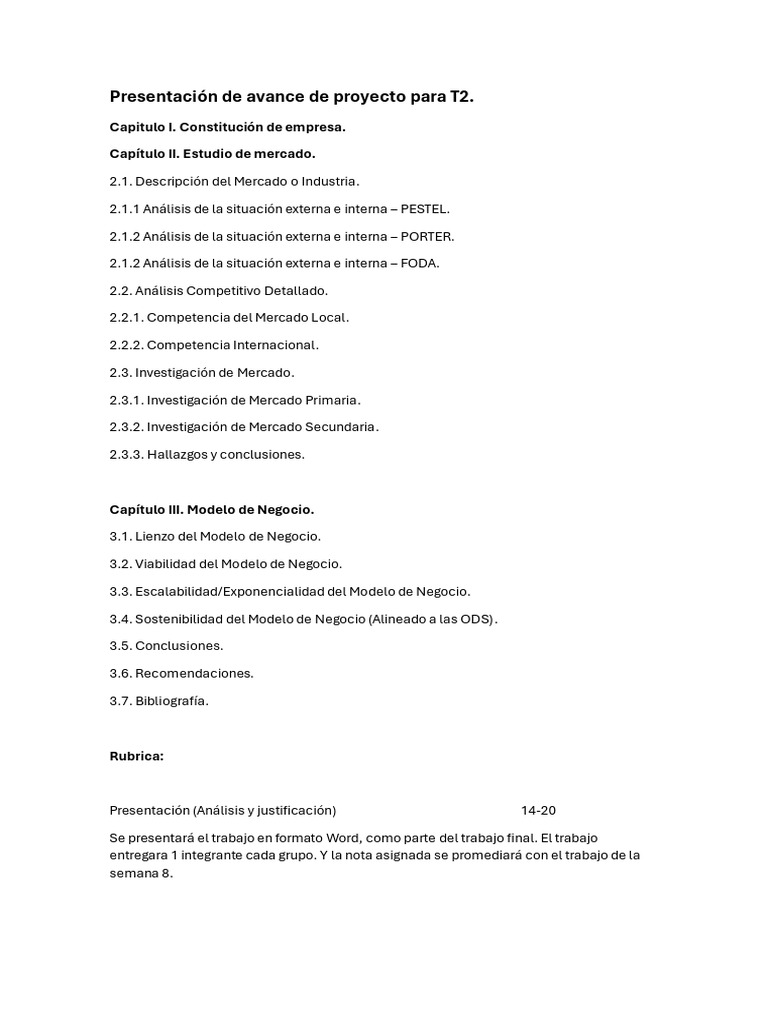 Presentación de Avance de Proyecto para T2.: Capitulo I. Constitución ...